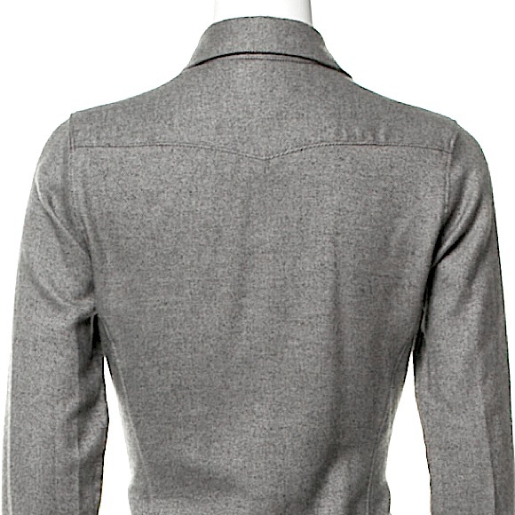 RAG & BONE Long Sleeve Mini Dress, Heather Grey, Button Up Shirtdress, Size 6 - Picture 6 of 9